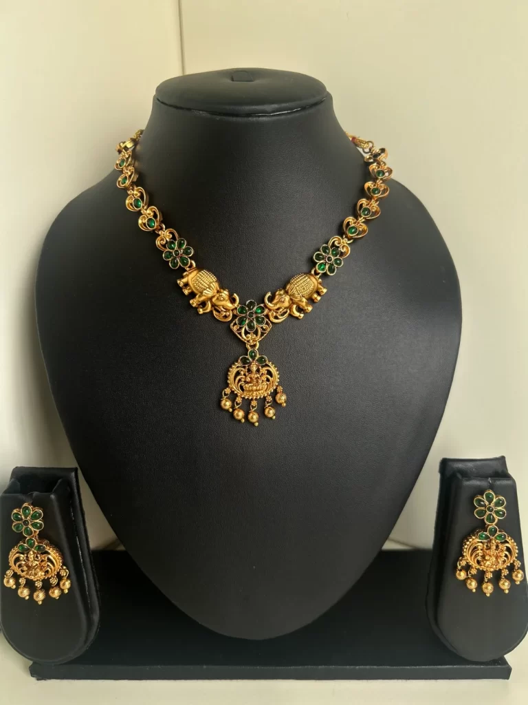 Lakshmi & Elephant Necklace Set