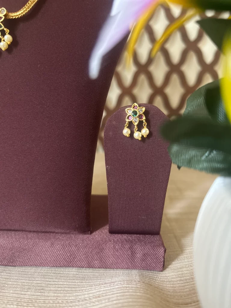 Thamarai Floral Pendant Necklace Set